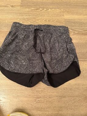 lululemon athletica Black & White Dot-Print Athletic Shorts